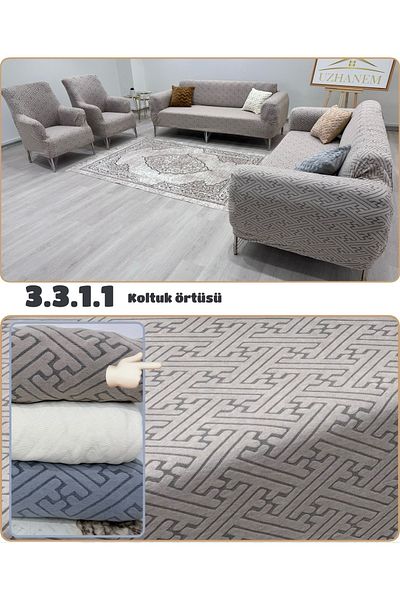 uzhanem Jacquard Seat Cover Set 3.3.1.1 Seat Cover Sofa Cover