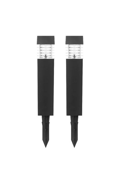 NEXTLY Set of 2 outdoor solar garden lights with stake, NEXTLY, black