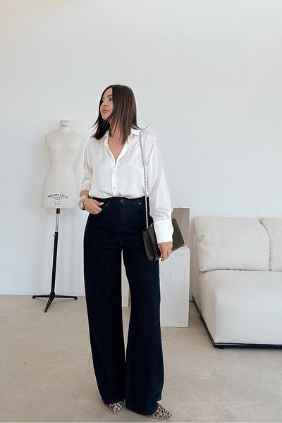 ELVAN TOLON Navy Blue Stone Jean