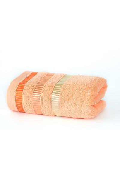 Kotonia Home Towel - Pastel Ingie, 100% Cotton, 50x90 Cm, Orange