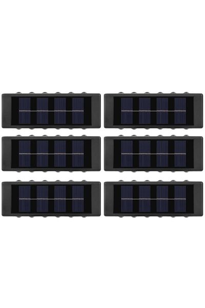 NEXTLY Set 6 X Lampa De Exterior Decorativa Cu Incarcare Solara , Pentru Perete/gard, Senzor