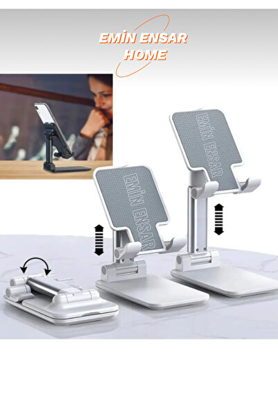 EMİN ENSAR HOME Ayarlanabilir Masaüstü Cep Telefonu Tutucu Standı Masa Telefo...