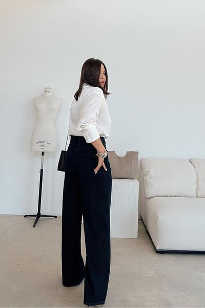 ELVAN TOLON Navy Blue Stone Jean