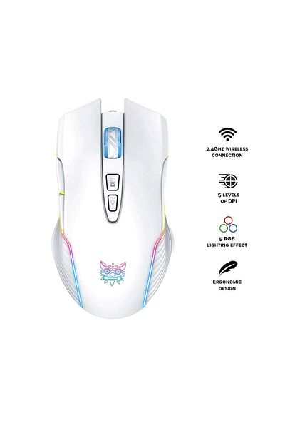 Onikuma Mouse de gaming wireless CW905, 3600 DPI, RGB