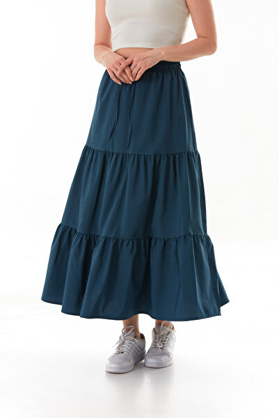 Fulla Moda Спідниця з тканини терикотон з оборками