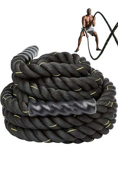 fulina Heavy Fitness Exercise Rope38mm*12m , Battle Rope,for Strength Training Gym Muscle Building