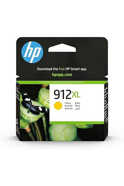 HP 912XL High Yield Original Ink Cartridge, Yellow - 3YL83AE