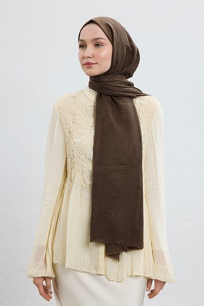 Qef Bamboo Shawl Soft Brown