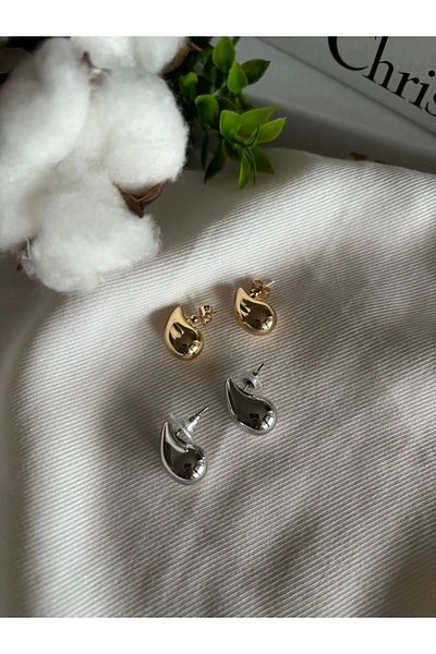 Sena Mini Size Teardrop Drop Model Earrings
