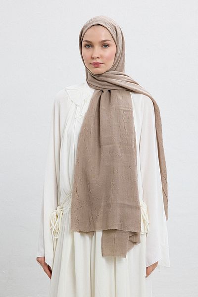Qef Bamboo Shawl Sand Beige