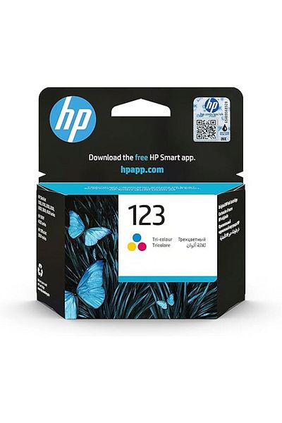HP 123 Tri-Color Original Ink Cartridge - F6V16AE