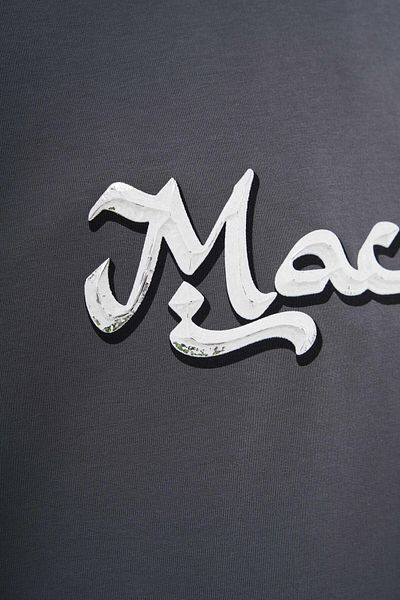 Machinist Men's Mud Technical Printed Oversize Smoked T-Shirt