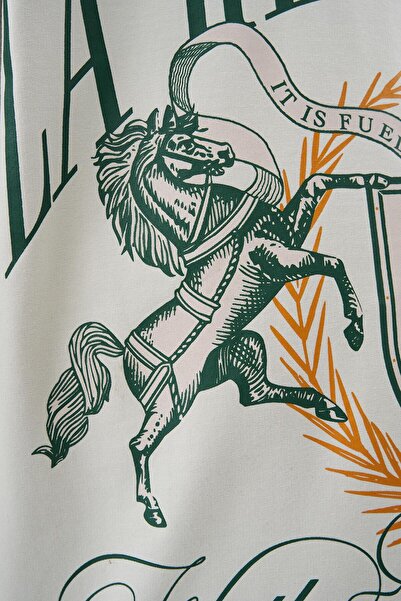 Machinist Men's La Revelation Printed Oversize Space Gray T-Shirt