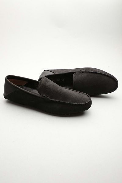 Gondol Loafer clasic pentru bărbați din piele naturală negru 42 ttx. 601208