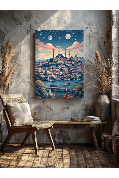 visdora Decorative Istanbul Landscape Home Office Kitchen Living Room Wall De...