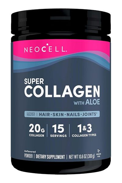 Neocell Super Collagen with Aloe; Collagen Type 1 and 3; Supports Healthy Hair, Skin and Nails; Glut