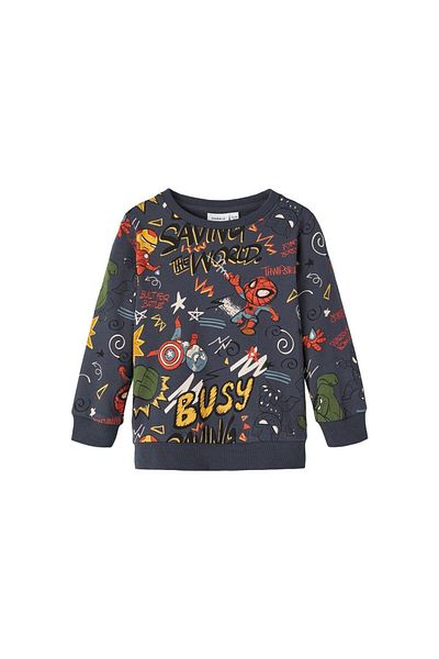 name ıt Name It Marvel Anthracite Boy's Cotton Sweatshirt13221166