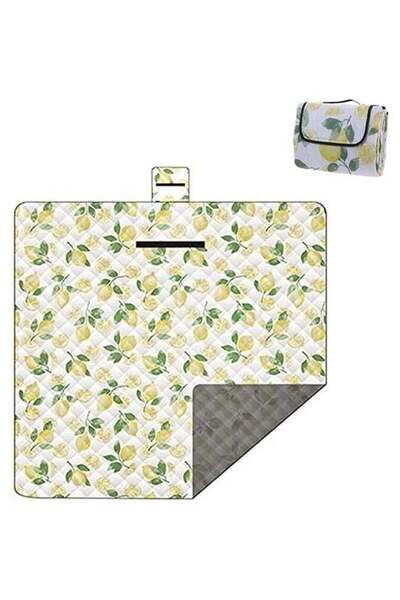 fulina Large Outdoor Picnic Blankets,Waterproof Sandproof Foldable,3 Layers for Camping,Travel 200x200cm