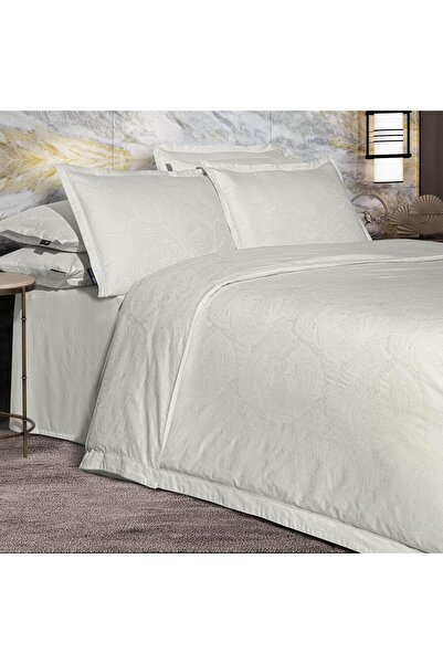 Sarev Borendo Double Personality 100% Cotton Satin "300 Tc" Duvet Cover Cream