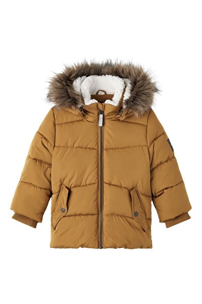 name ıt Name It Hooded Tan Boy's Coat13218515