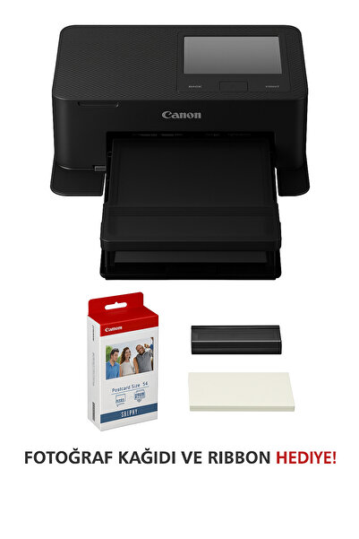 Canon Selphy Cp1500 SiyahFotoğraf Yazıcısı Kp-36ip Fotoğraf Kağıdı Seti
