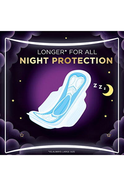 Always Cool & Dry Maxi Thick Night Sanitary Pads Value Pack 48 pcs