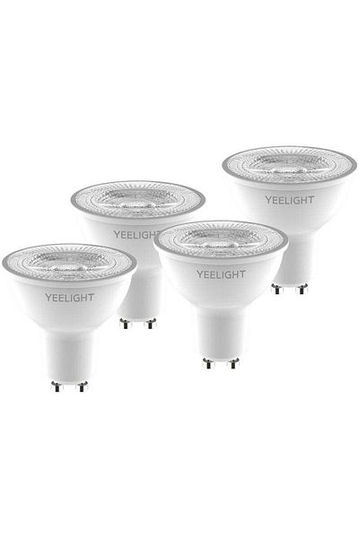 Yeelight SET 4x Bec LED Inteligent Yeelight W1 GU10, 5W, 350lm, 2700k