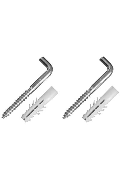 flores Agatatoare tip L pentru oglinda, Ø 10 x 50 mm, 2 buc / set