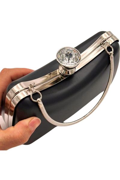 angel çanta aksesuar Αξεσουάρ Angel Bag Βραδινό Φόρεμα Τσάντα Καλούπι με Μονόχρωμο Ασημί Μέταλλο (NO:65)