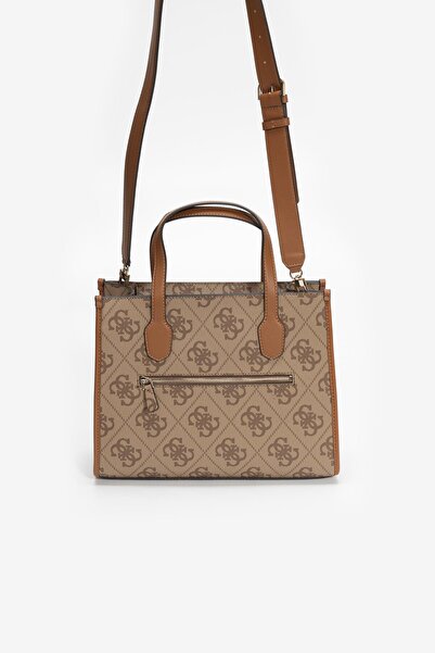 Guess Izzy 2 Comp Tote Women's Brown Handbag Hwos8654220-Ltl