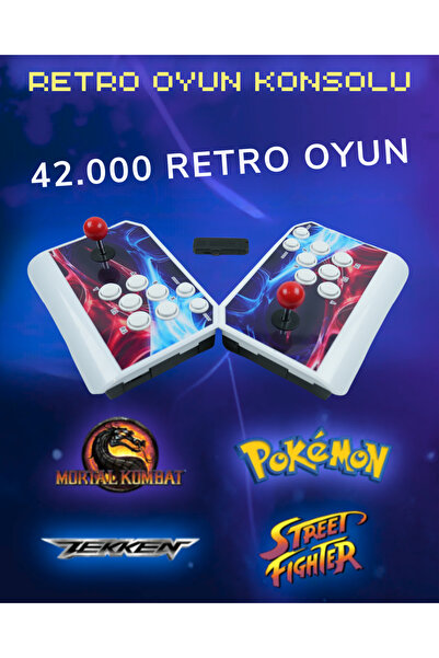habl 2025 Retro Arcade Kablosuz Oyun Konsolu 42.000 Oyunlu Süper BoxOyun