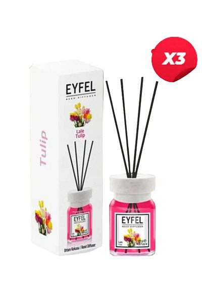 Eyfel Tulips aroma room air freshener with sticks, 120ml X3