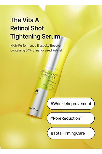 Selimax Vita A Retinol Shot Firming Facial Serum with Pure Vitamin A and Peptides, 30 ml -