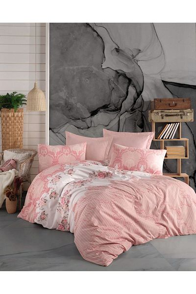 Snow Home Concept Cotton Double Duvet Cover Set Günyeli