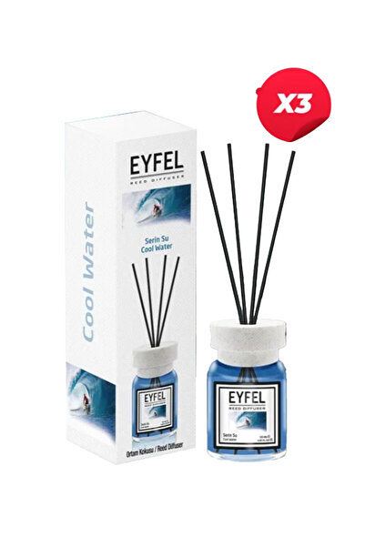 Eyfel Set 3 bucati - Odorizant de cameră cu bețișoare Cool Water, 120ml