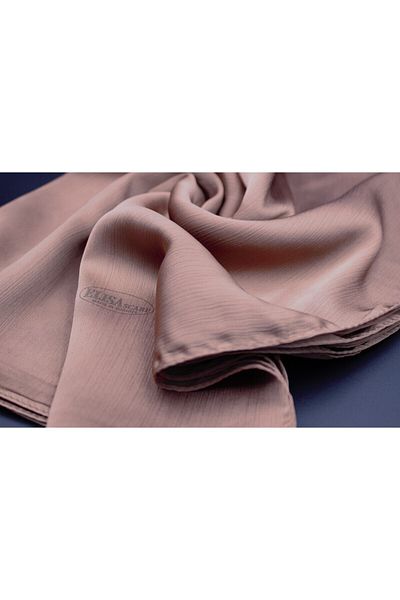 ALREMİYA Hijab Janjan Evening Dress Shawl Mocha Mousse Brown
