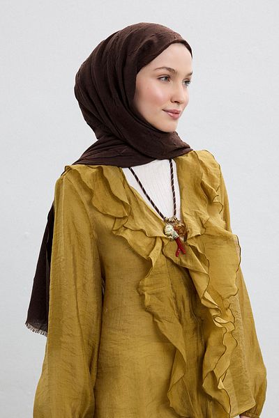 Qef Bamboo Shawl Brown