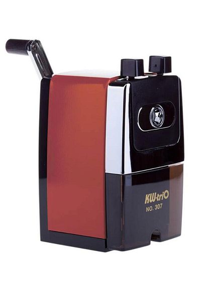 Kw-Trio Metal Desk Pencil Sharpener 0307A - Red