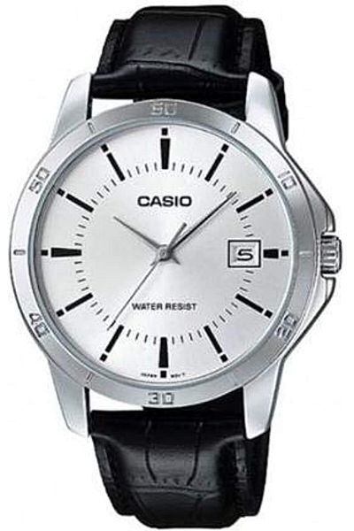 Casio MTP-V004L-7AUDF Men's Casual Watch (Black & Silver)