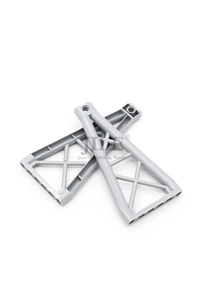 Choice4 ١٠ قطع من الطوب الرمادي الفاتح على شكل حرف M لدعم دعامة مثلثة الشكل ١...