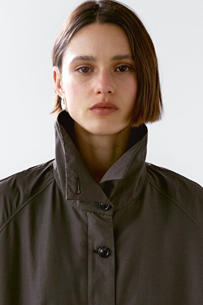 Massimo Dutti Balon detaylı pamuklu parka