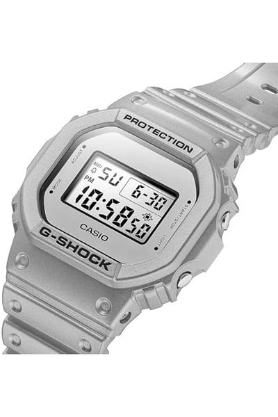 Casio Watch DW-5600FF-8DR For Men, Silver