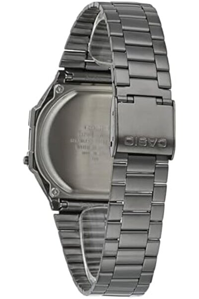 Casio Unisex Watch - A168WGG-1BDF Black Dial, Grey Band