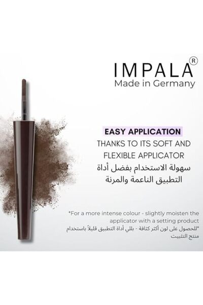 IMPALA Eyebrow Powder NO:01 Mocha long wear with easy applicator-1g