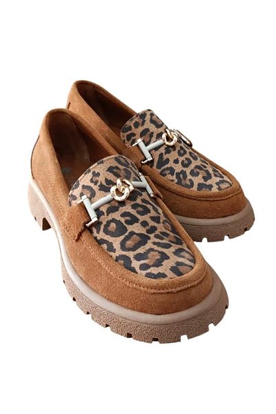 divadonnaa Divadonna 4270 Pantofi de damă din piele naturală leopard