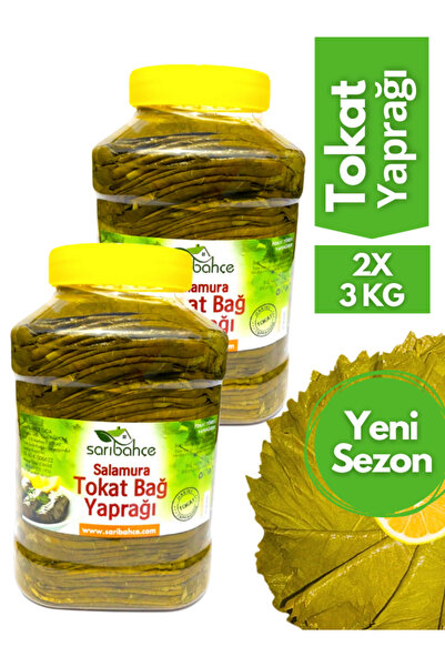 Sarıbahçe Tokat Yaprağı 3 Kg - 2'li Paket Yeni Sezon Hakiki Erbaa Yaprağı