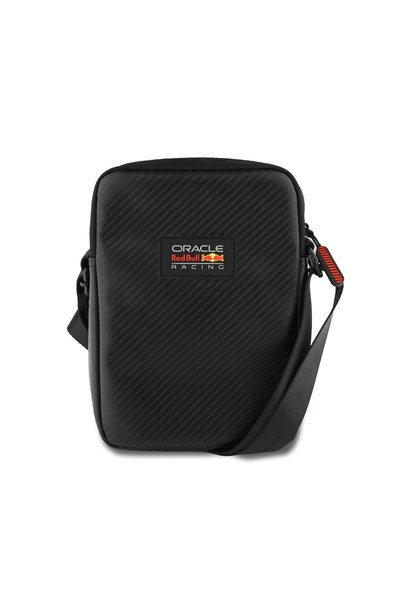 Red Bull Redbull Lisanslı PU Karbon Fiber 8 inç Çapraz Vücut Çantası Siyah