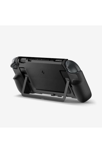 Spigen جراب Dual Grip لجهاز Nintendo Switch 2 (2025) مع حامل متوافق مع قبضة محسنة - أسود