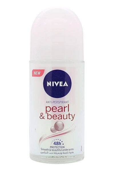 NIVEA Antiperspirant Roll-on for Women, Pearl & Beauty Pearl Extracts, 50ml