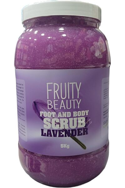 BEAUTY LEGEND مقشر الجسم والطعام برائحة اللافندر من فروتي بيوتي، ينظف البشرة ...